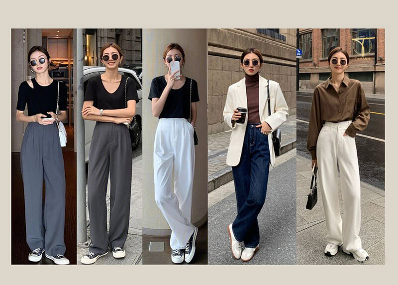 Lợi ích của việc phối đồ với quần ống rộng